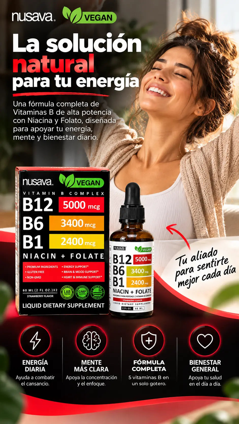 Vitamina B12 Original | Energía Extrema y Vitalidad Diaria en Gotas