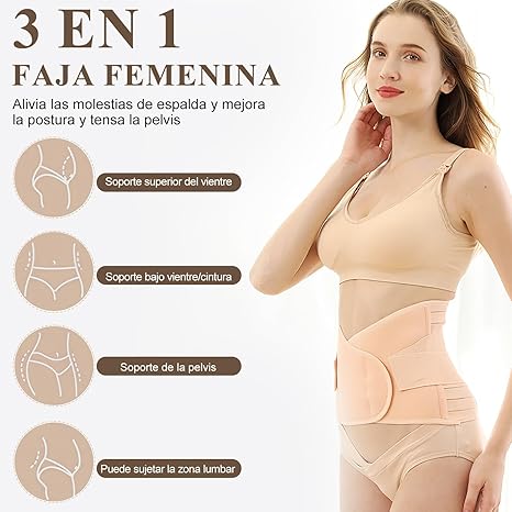 Faja Post Parto 3 en 1 ReNacer – Recupera tu figura con amor y comodidad