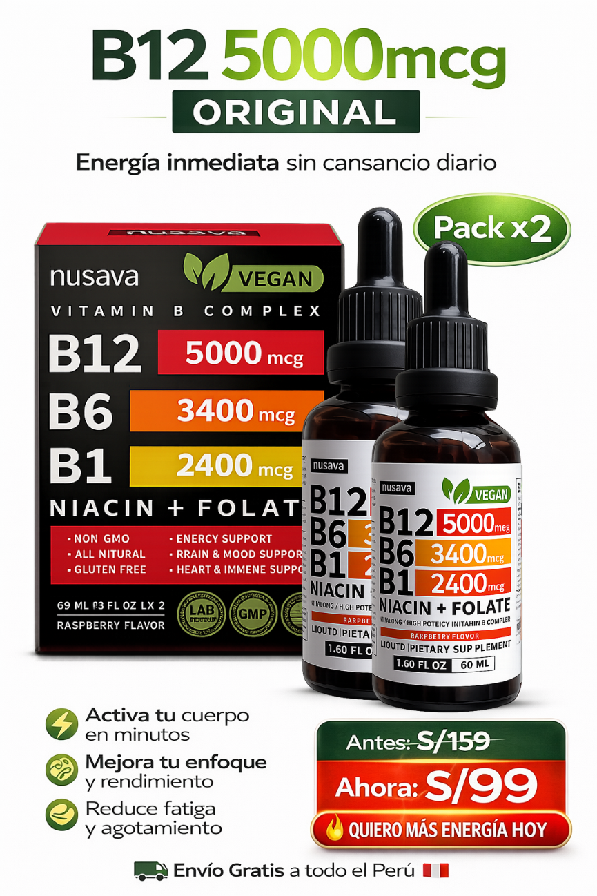 B12 Complex Original | Energía Extrema y Vitalidad Diaria en Gotas