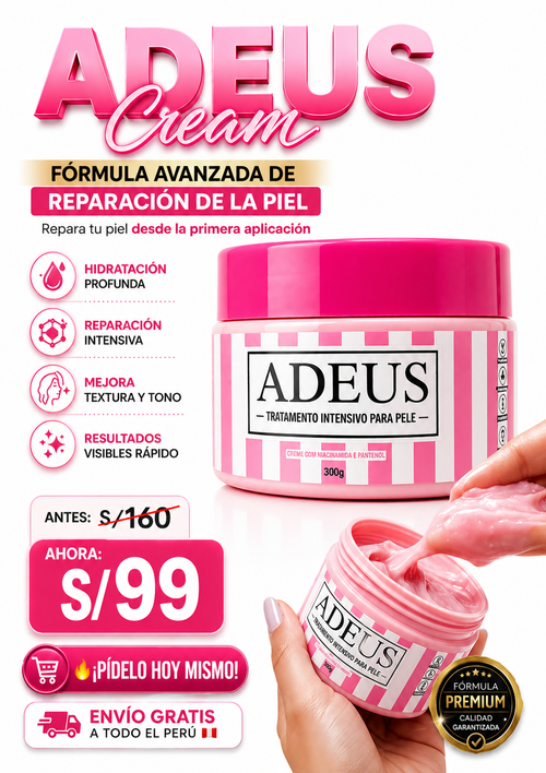 Adeus Cream Original | Fórmula Avanzada de Reparación de la Piel