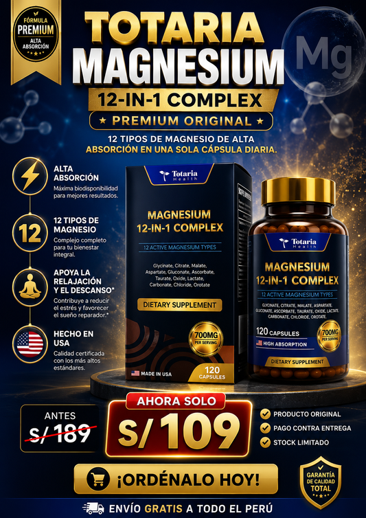 Totaria Magnesium 12 en 1 Complex Premium Original
