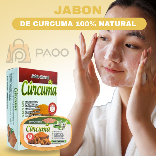 Jabón de Cúrcuma 100% Natural 🌿